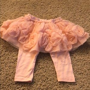 Pink Baby Gap floral leggings
